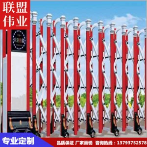 山东电动伸缩门价格 批发段滑门 质量保证 厂家大量伸缩门现货