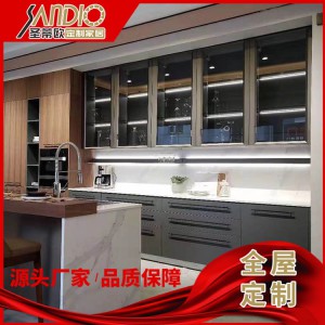 圣蒂欧定制家居 专业家具定制 酒柜 客厅柜 餐厅柜定制价格