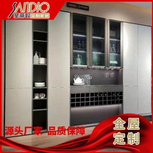 圣蒂欧定制家居 专业家具定制 酒柜 客厅柜 餐厅柜定制价格