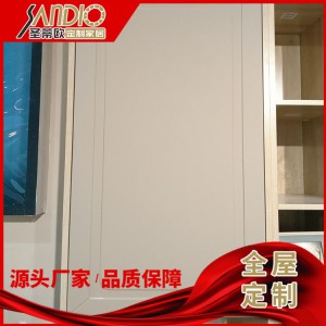 厂家定制简约实木书柜储物柜 原木书架欧式风格 圣蒂欧全屋定制