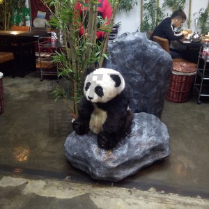 仿真熊猫 园林景区商场摆件 动物生态场馆博物馆 影视道具