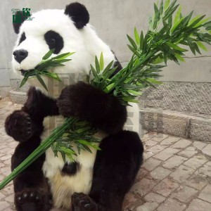 仿真熊猫 园林景区商场摆件 动物生态场馆博物馆 影视道具