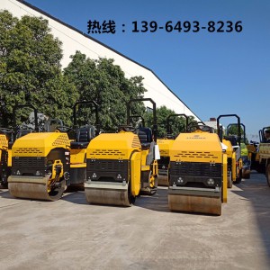 水稳层橡胶厂压实1吨1.5吨2吨3吨4吨压路机 座驾式压路机 双棍钢轮小型压路机