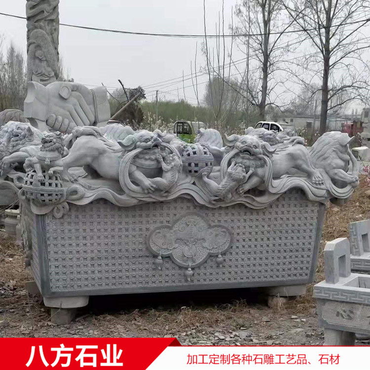 大理石石雕麒麟 貔貅 公司別墅門口石雕動(dòng)物擺件