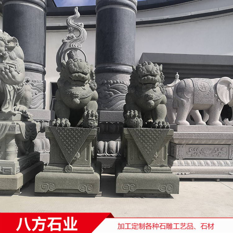 漢白玉石雕麒麟 貔貅 酒店景區(qū)門口石雕動物擺件