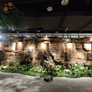 仿真假山 園林景觀工程 室內場館場景地面綠化