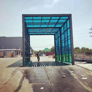 全自动工地洗车台 全封闭洗轮机冲洗车辆 环保降尘
