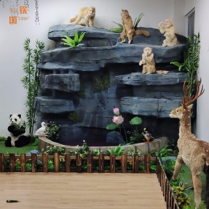仿真假山石頭 室內(nèi)造景 直塑型仿真度高壽命久